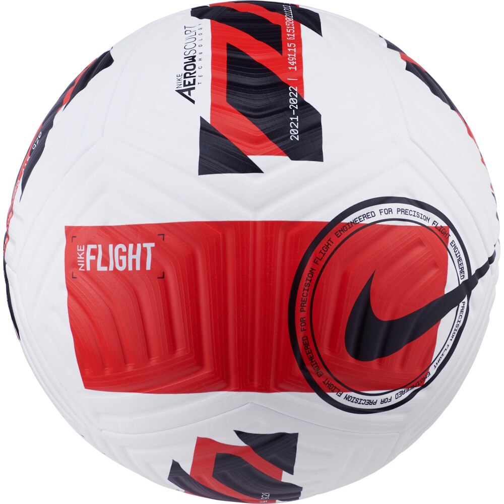 Nike Flight 2 Matchball Fotball Hvit/Rød