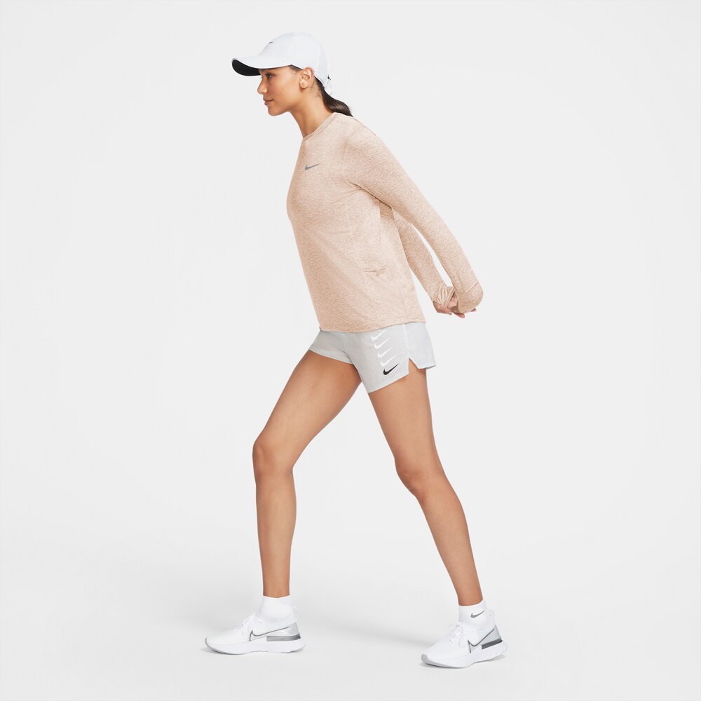 Nike Dri-Fit Element Crew Treningstrøye Dame Beige