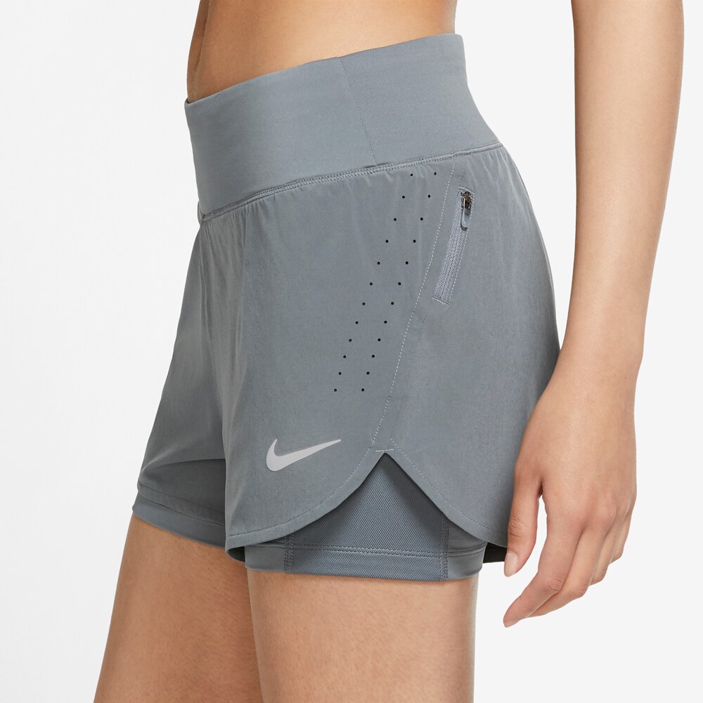 Nike Eclipse 2in1 Treningsshorts Dame Grå