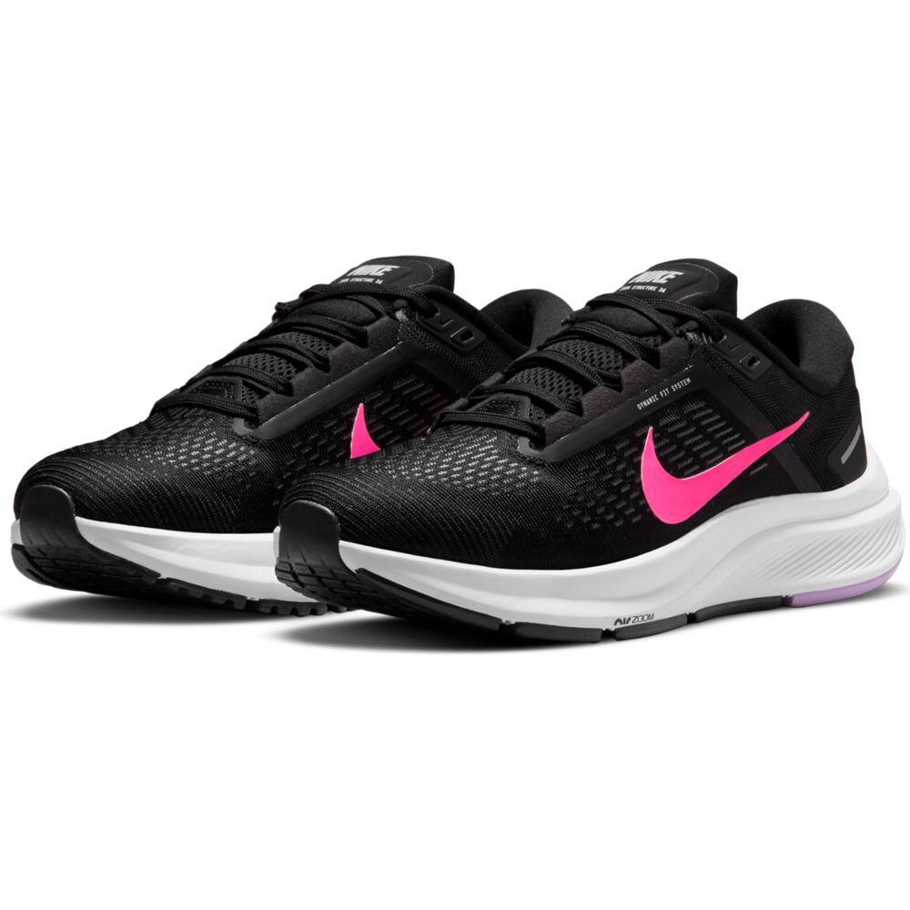 Nike Air Zoom Structure 24 Joggesko Dame Sort/Rosa