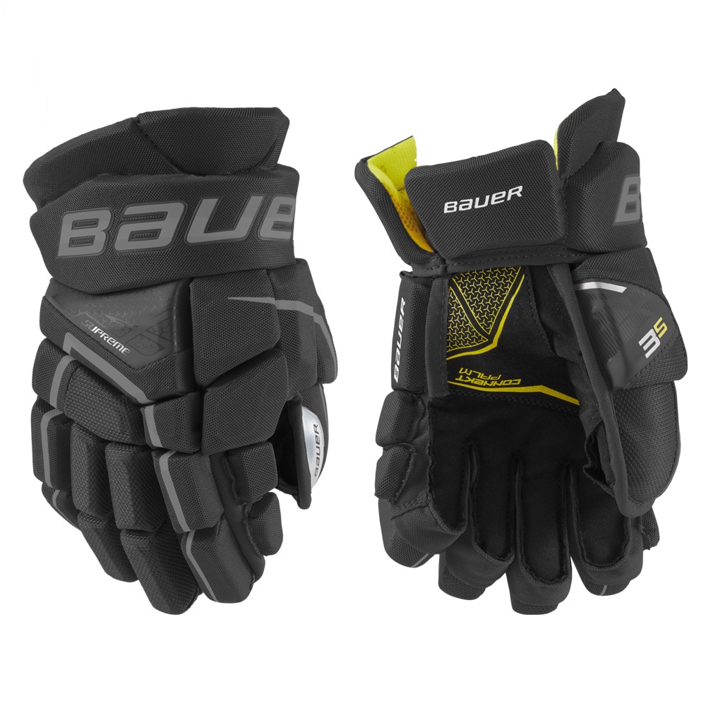 Bauer Supreme 3S Junior Hockeyhanske Svart