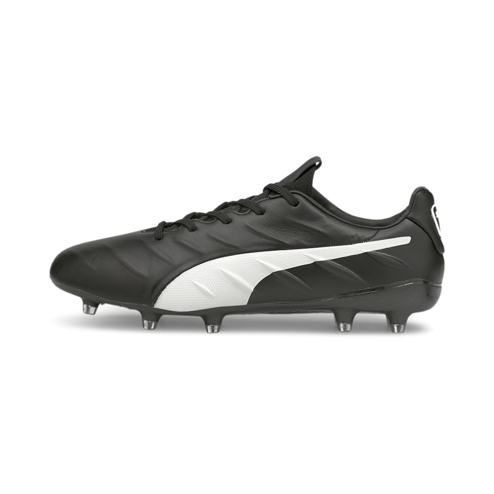 Puma King Platinum 21 FG/AG Fotballsko Sort/Hvit