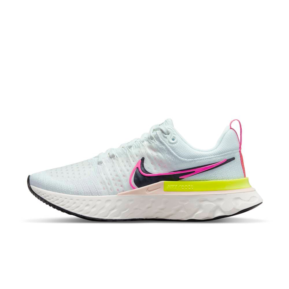 Nike React Infinity Run Flyknit 2 Joggesko Dame Hvit Rawdacious Pack