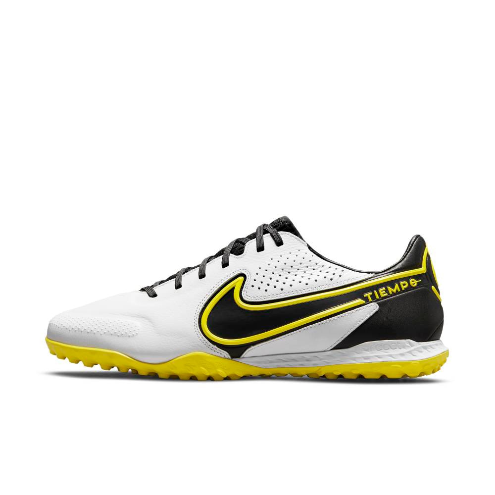 Nike Tiempo Legend 9 Pro TF Fotballsko Hvit/Gul