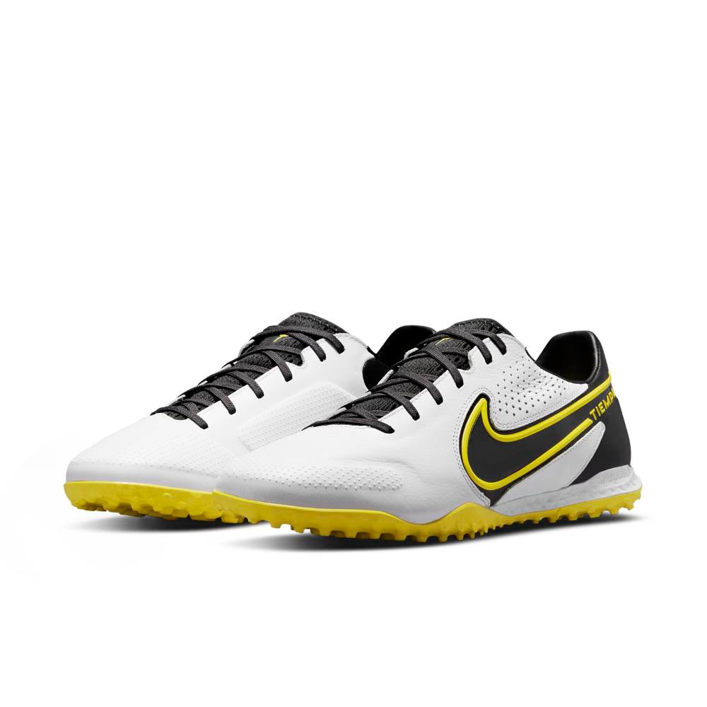 Nike Tiempo Legend 9 Pro TF Fotballsko Hvit/Gul