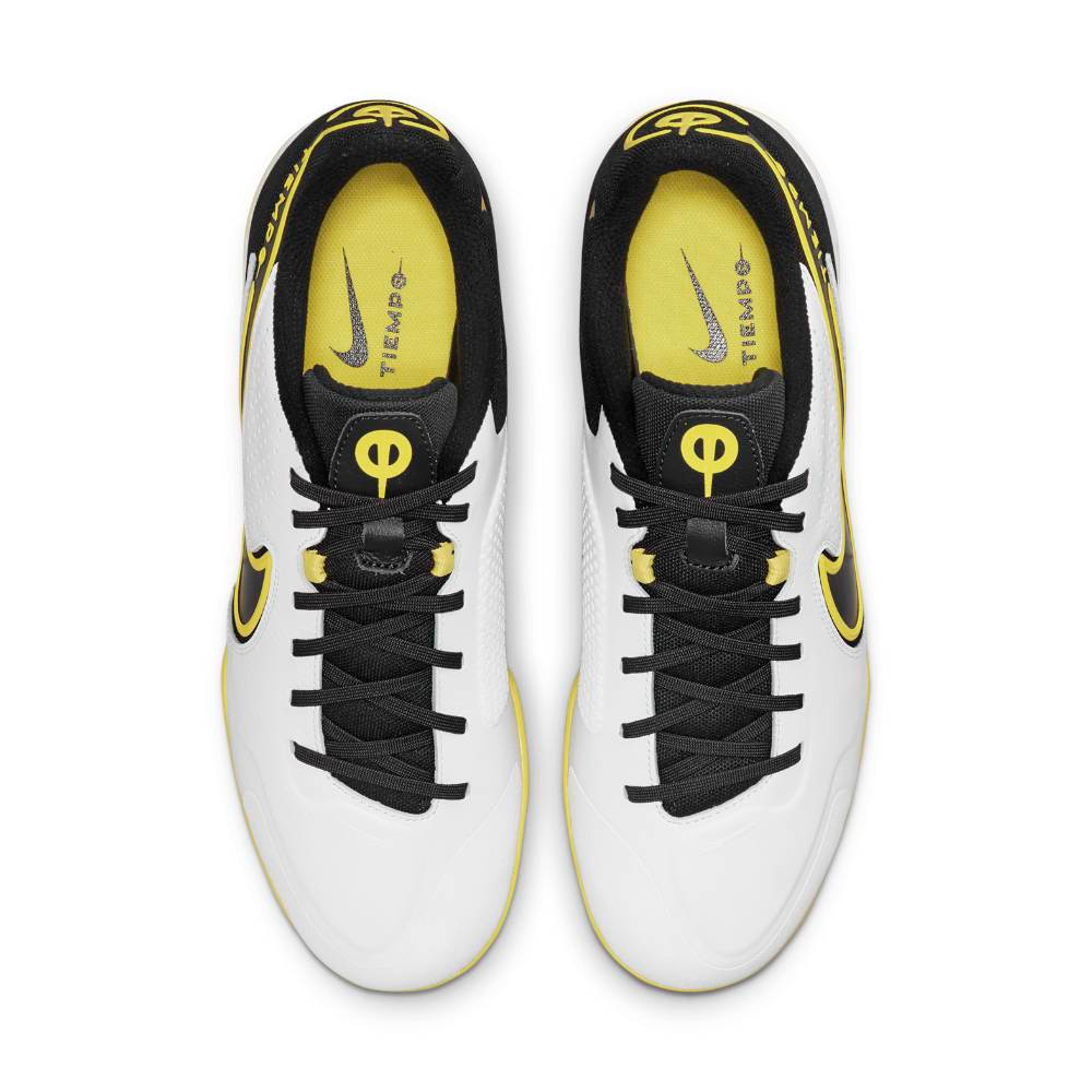 Nike Tiempo Legend React 9 Pro IC Futsal Innendørs Fotballsko Hvit/Gul