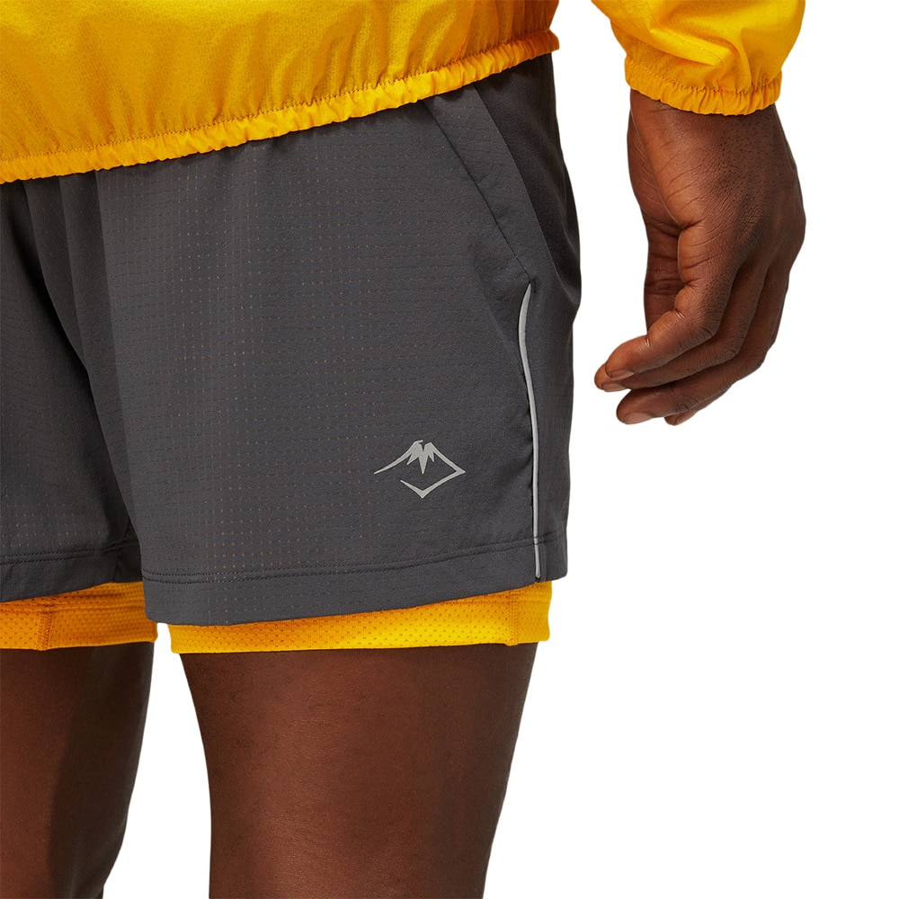 Asics Fujitrail Løpeshorts Herre Grå