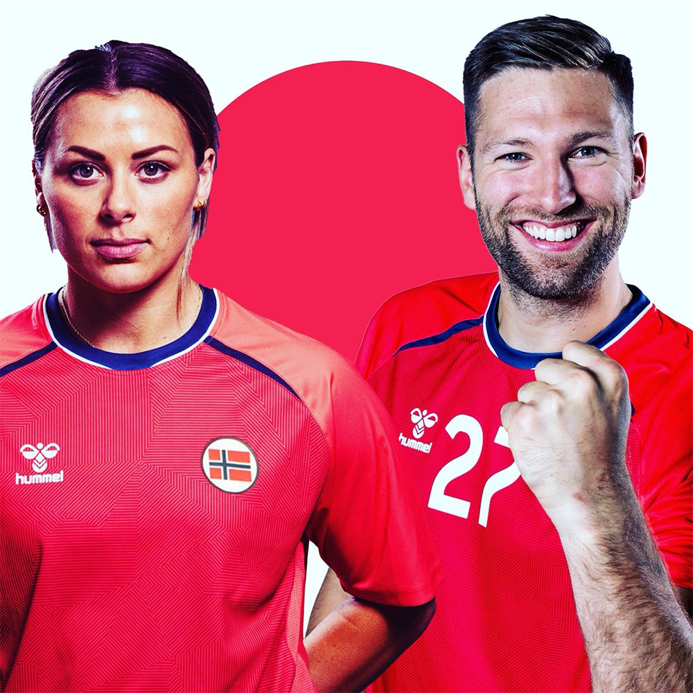 Hummel Norge Herrelandslag Håndballdrakt OL 2021 Hjemme Herre