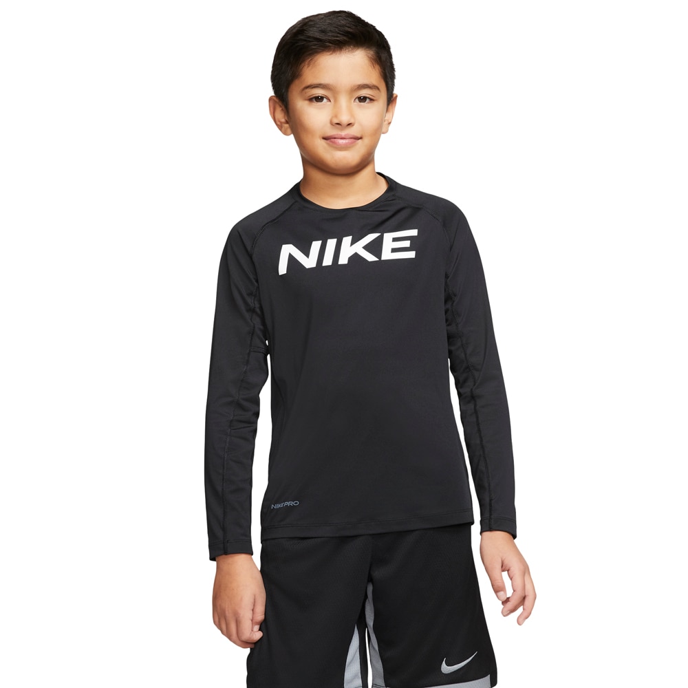 Nike Pro Langermet Baselayer Barn Sort