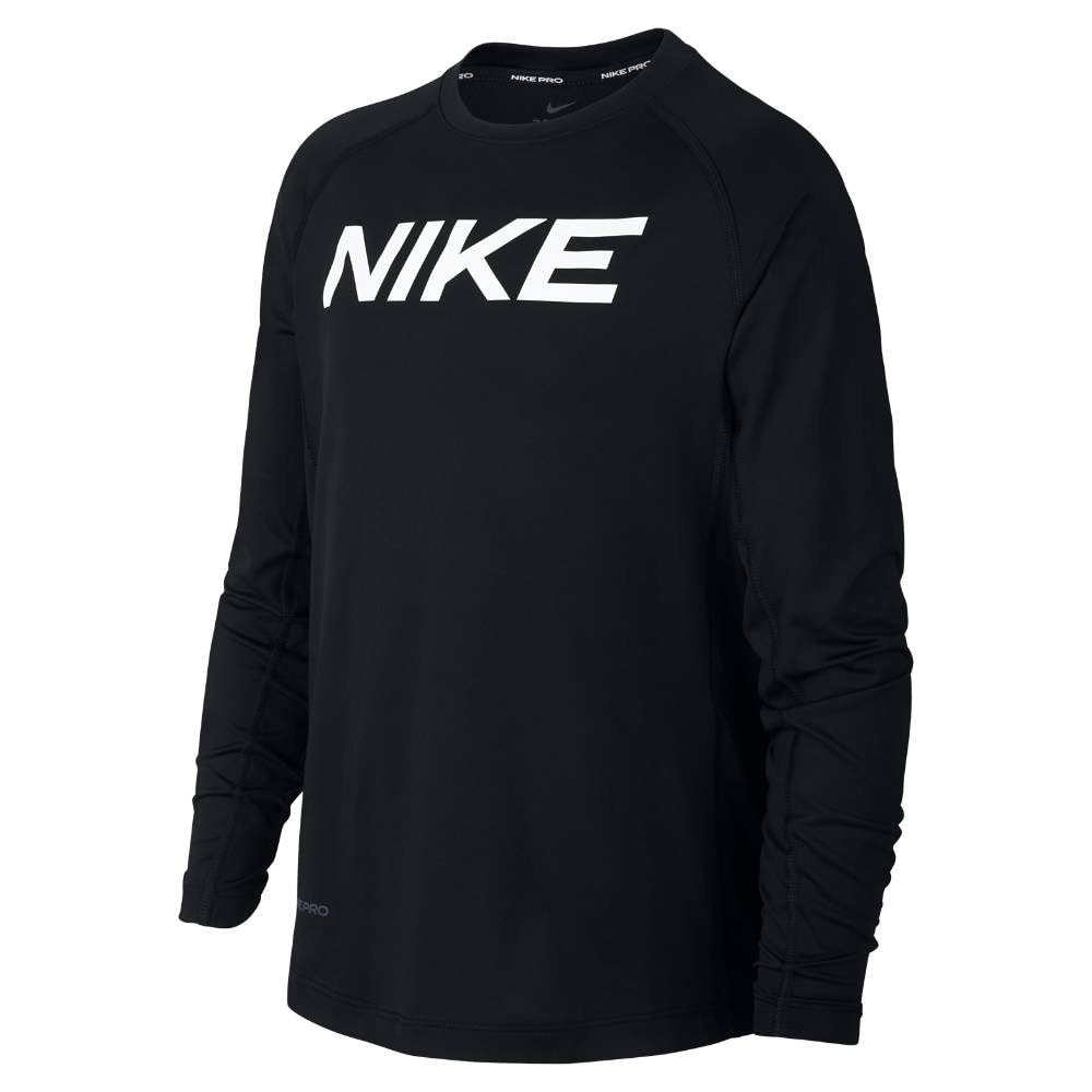 Nike Pro Langermet Baselayer Barn Sort