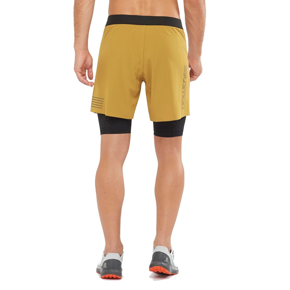 Salomon Exo Motion Twinskin Treningsshorts Herre Gul