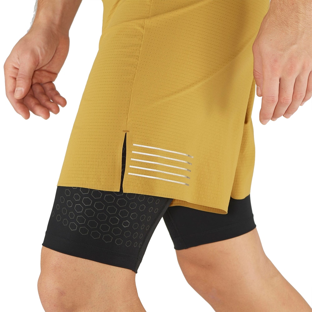 Salomon Exo Motion Twinskin Treningsshorts Herre Gul