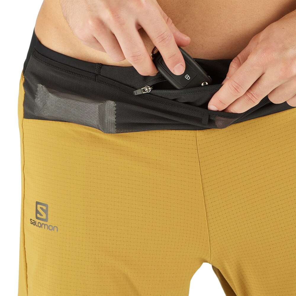 Salomon Exo Motion Twinskin Treningsshorts Herre Gul