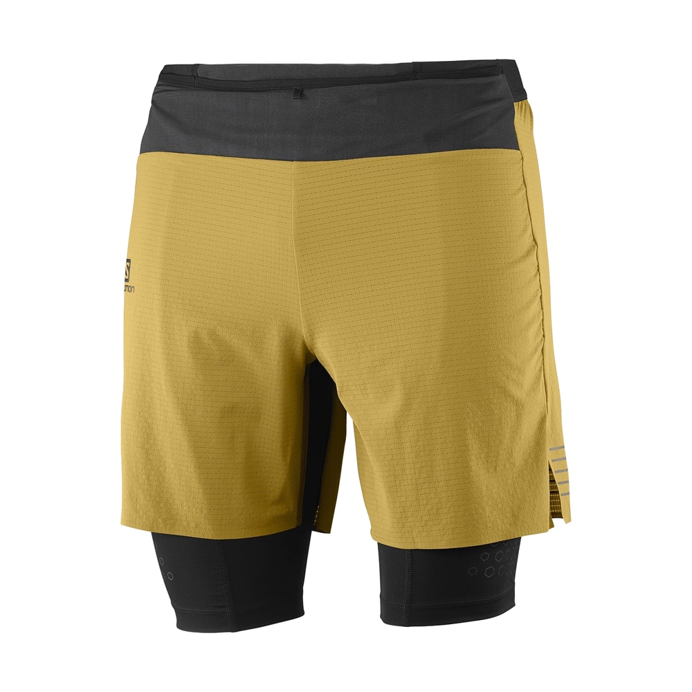 Salomon Exo Motion Twinskin Treningsshorts Herre Gul