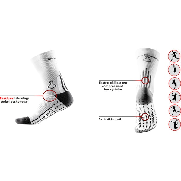 Liiteguard Pro-Tech Sock Hvit