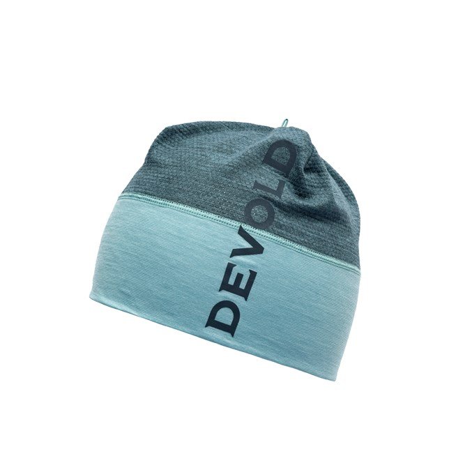 Devold Running Beanie Reflex Lue Turkis