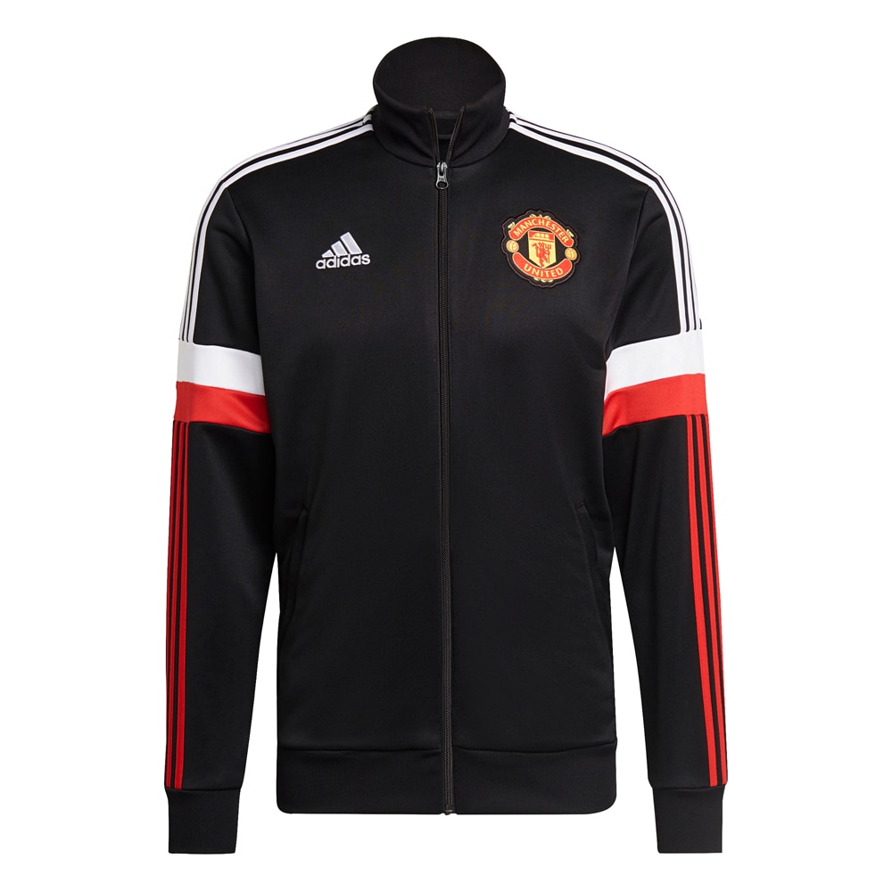 Adidas Manchester United Track Fotballjakke 21/22 Sort