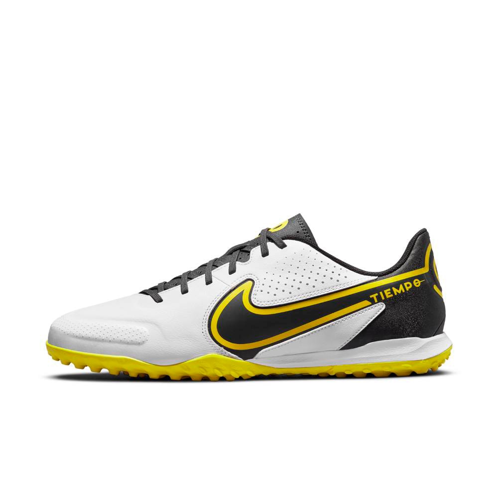 Nike Tiempo Legend 9 Academy TF Fotballsko Hvit/Gul