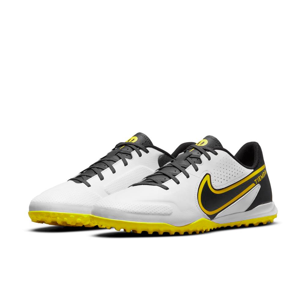 Nike Tiempo Legend 9 Academy TF Fotballsko Hvit/Gul