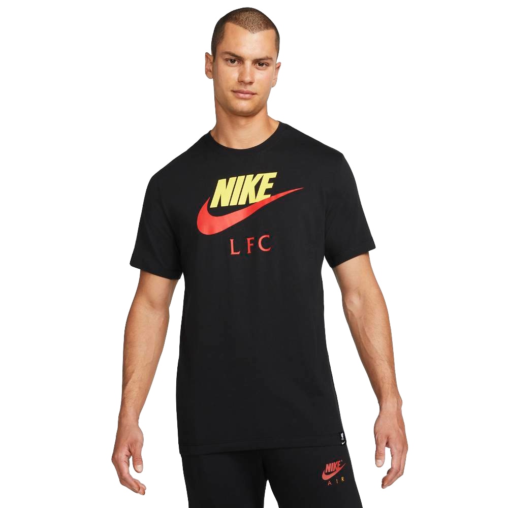 Nike Liverpool FC Swoosh Club T-Skjorte Sort