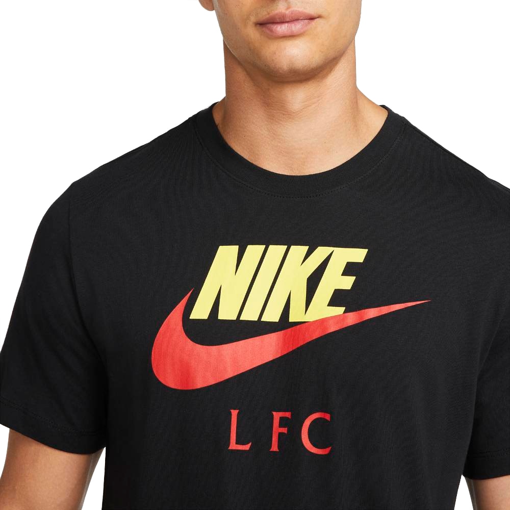 Nike Liverpool FC Swoosh Club T-Skjorte Sort