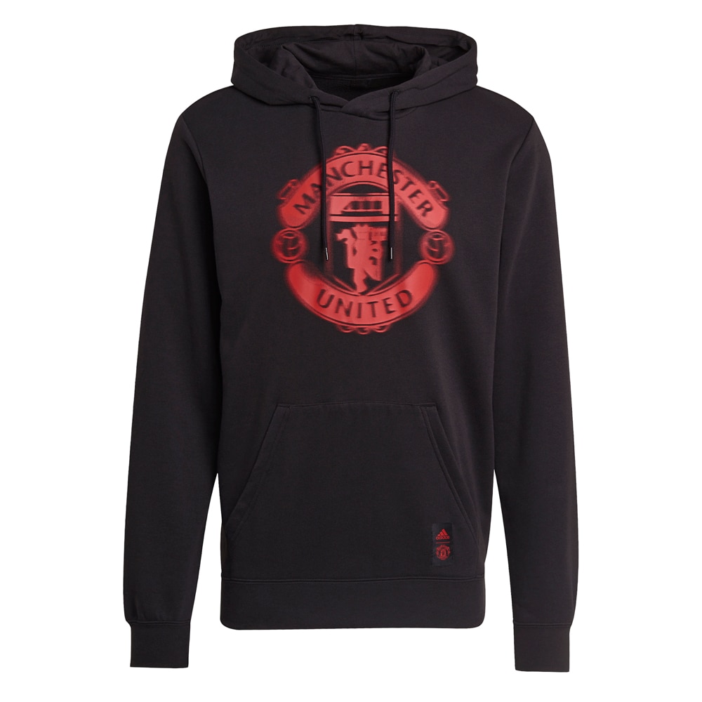 Adidas Manchester United Hoodie Hettegenser Sort/Rød