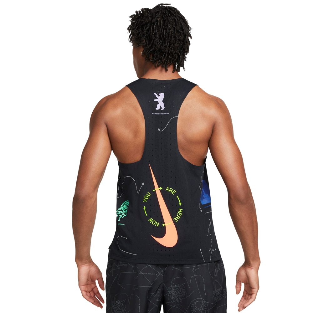 Nike ADV Aeroswift Singlet Berlin Herre Sort