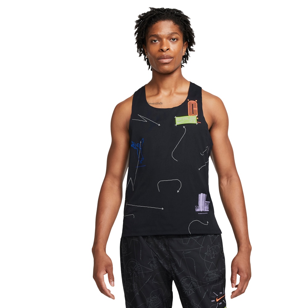 Nike ADV Aeroswift Singlet Berlin Herre Sort