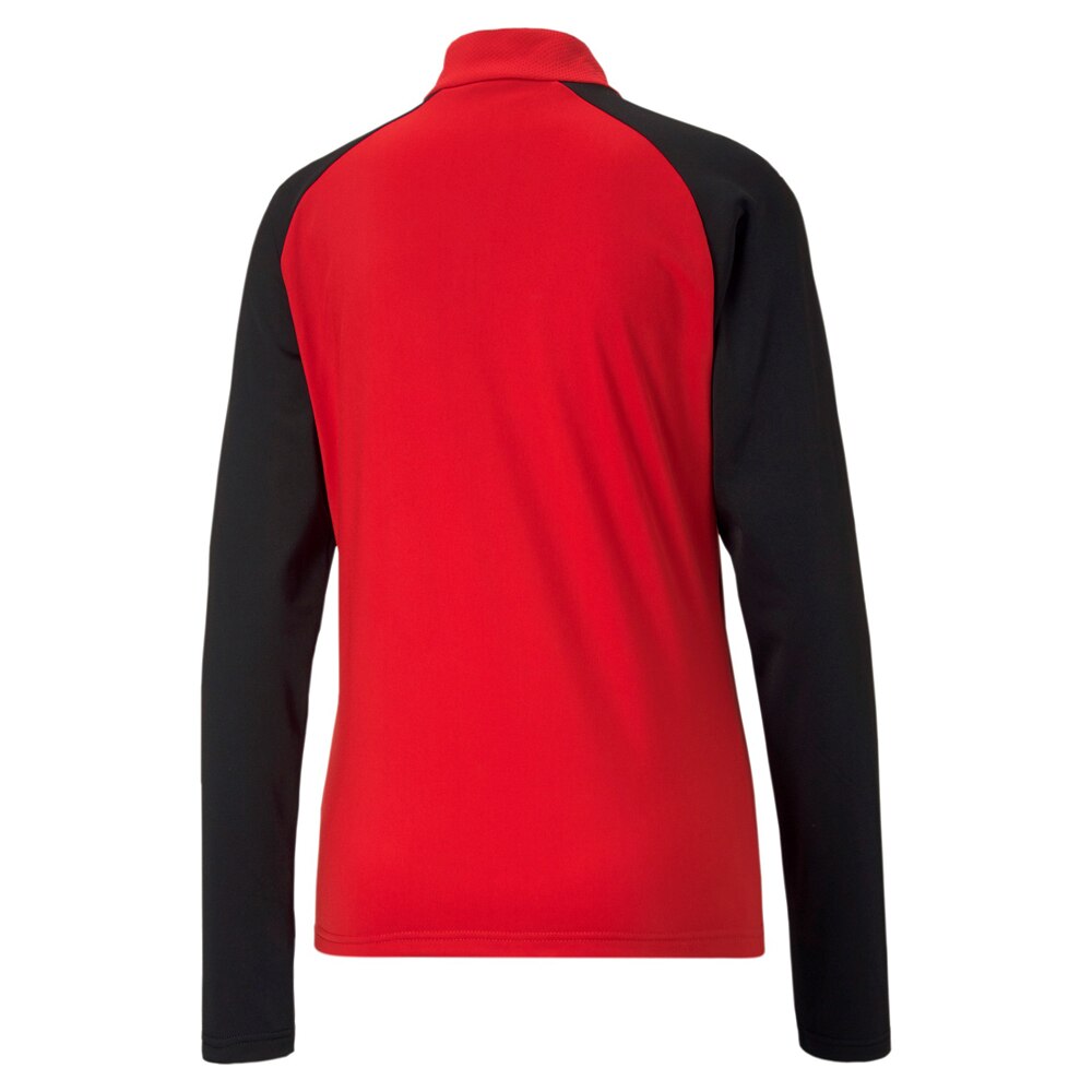 Puma teamLIGA 1/4 Zip Fotballgenser Dame Rød