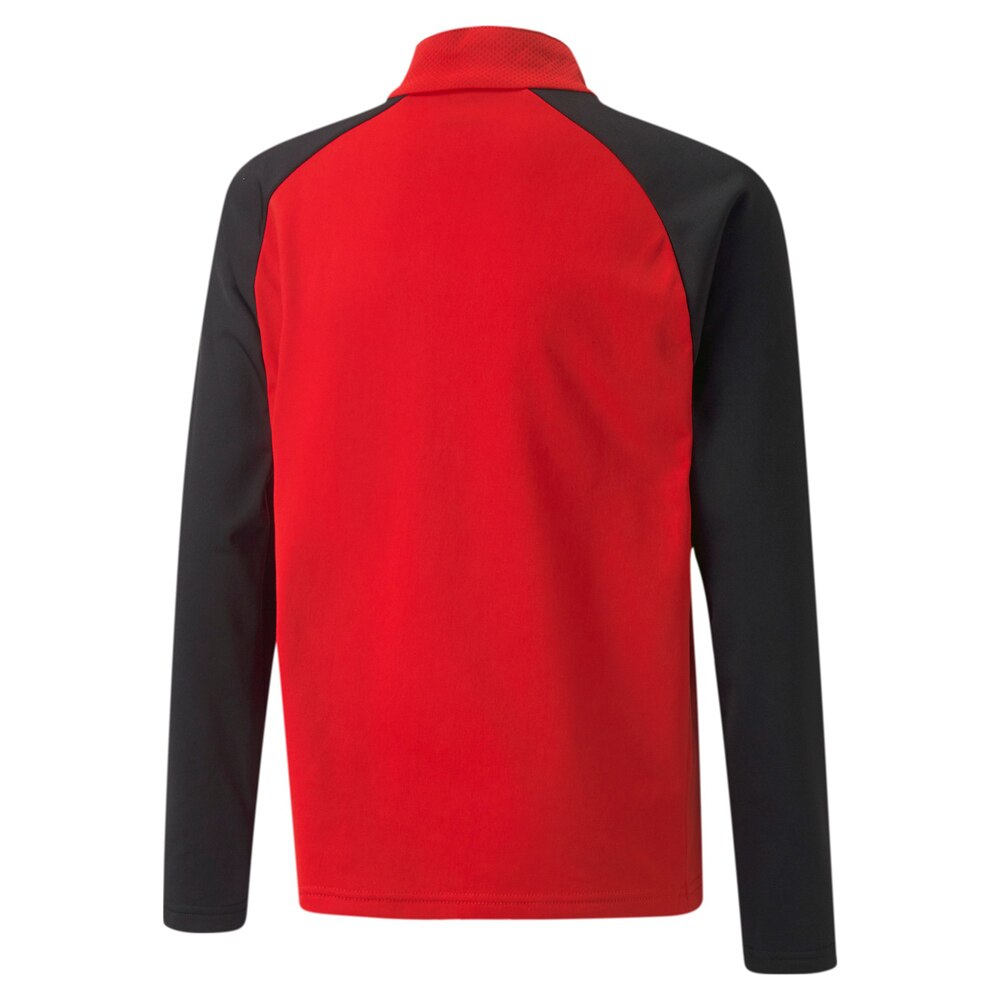 Puma teamLIGA 1/4 Zip Fotballgenser Barn Rød