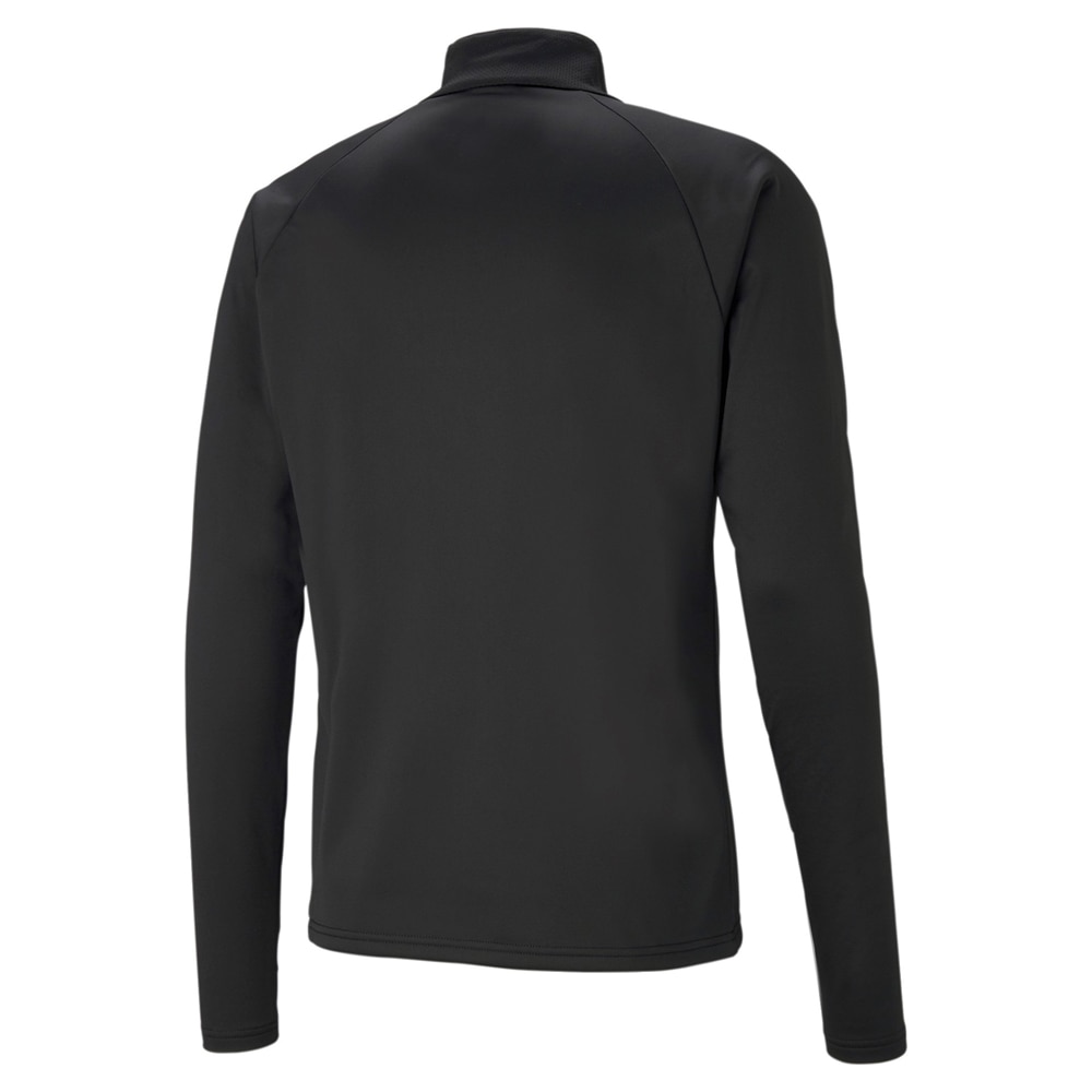 Puma teamLIGA 1/4 Zip Fotballgenser Sort