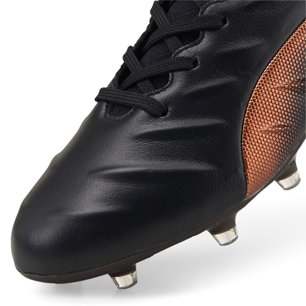 Puma King Platinum 21 FG/AG Fotballsko Sort/Bronse