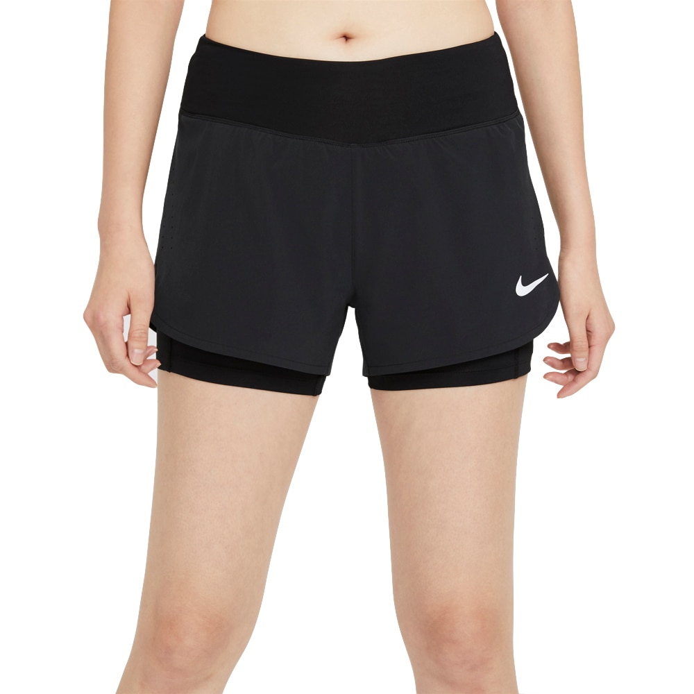 Nike Eclipse 2in1 Treningsshorts Dame Sort
