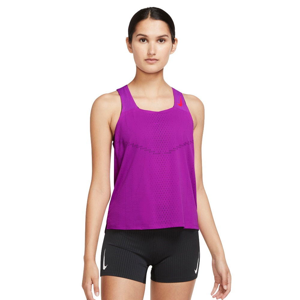 Nike Dri-Fit ADV Aeroswift Singlet Dame Lilla