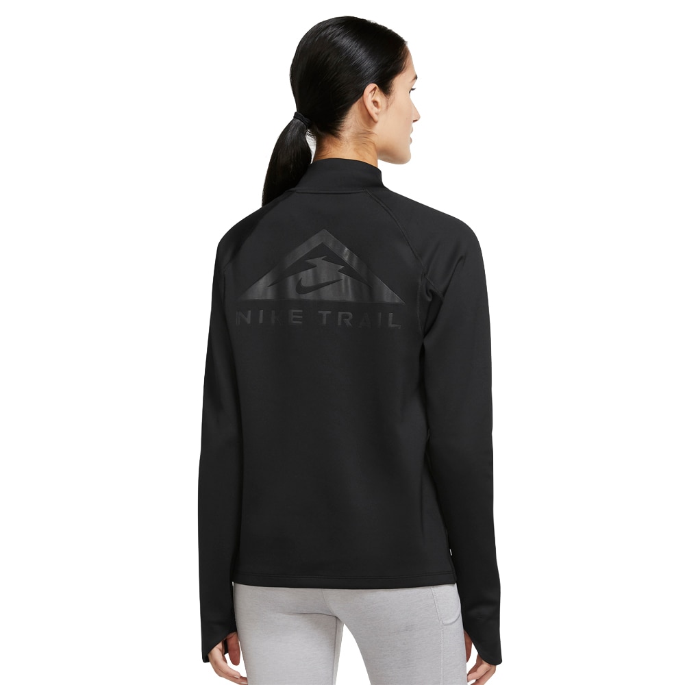 Nike Trail Element Midlayer Treningsgenser Dame Sort