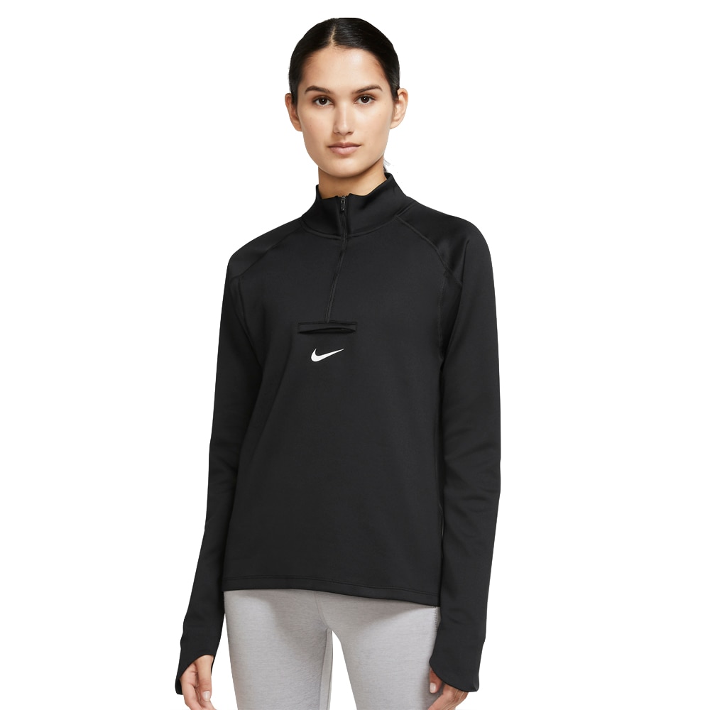 Nike Trail Element Midlayer Treningsgenser Dame Sort