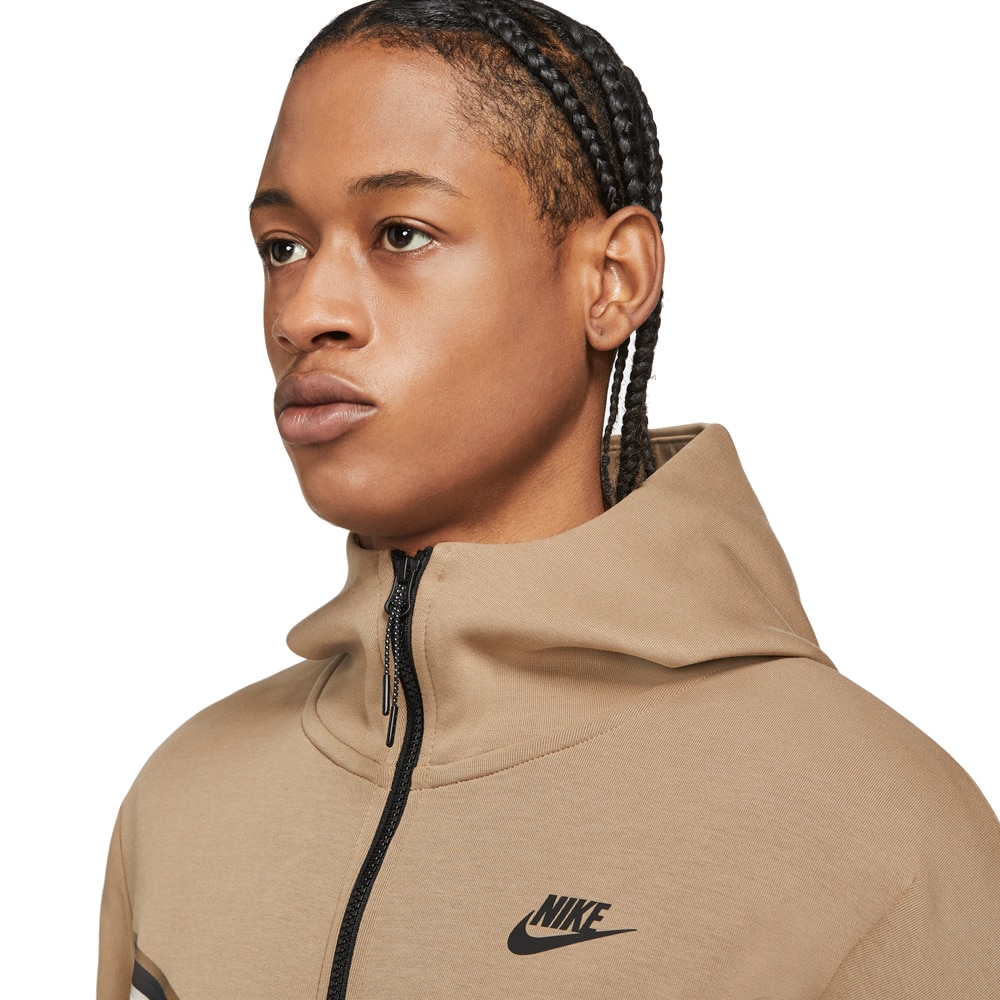 Nike Tech Fleece FullZip Hettegenser Hvit/beige
