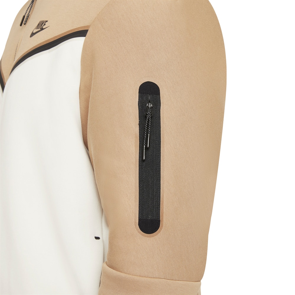 Nike Tech Fleece FullZip Hettegenser Hvit/beige