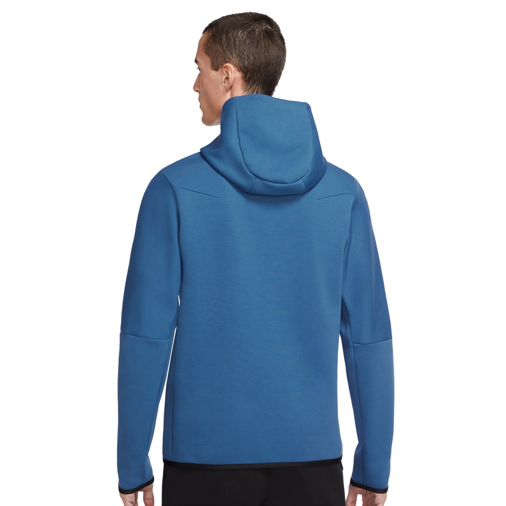 Nike Tech Fleece FullZip Hettegenser Blå/Hvit