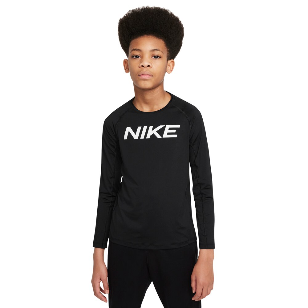 Nike Pro Langermet Baselayer Barn Sort