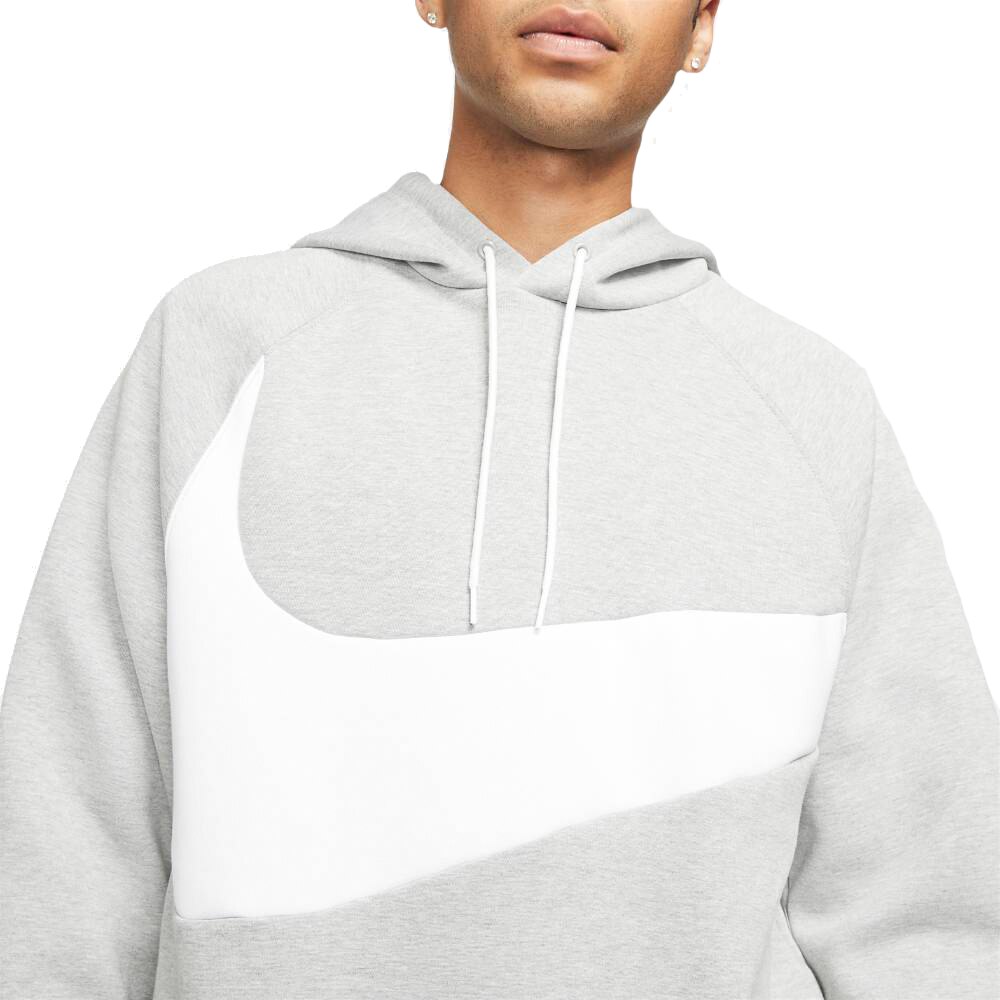 Nike Tech Fleece Swoosh Hoodie Hettegenser Grå