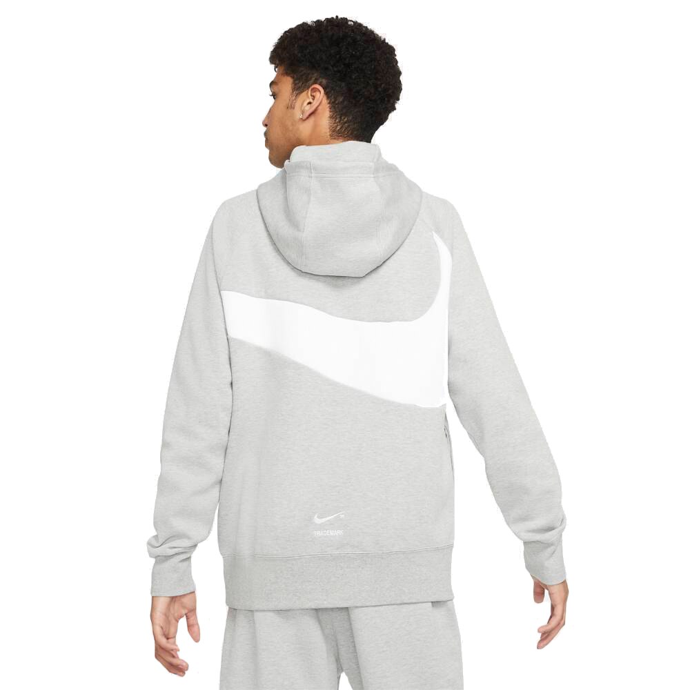 Nike Tech Fleece Swoosh Hoodie Hettegenser Grå