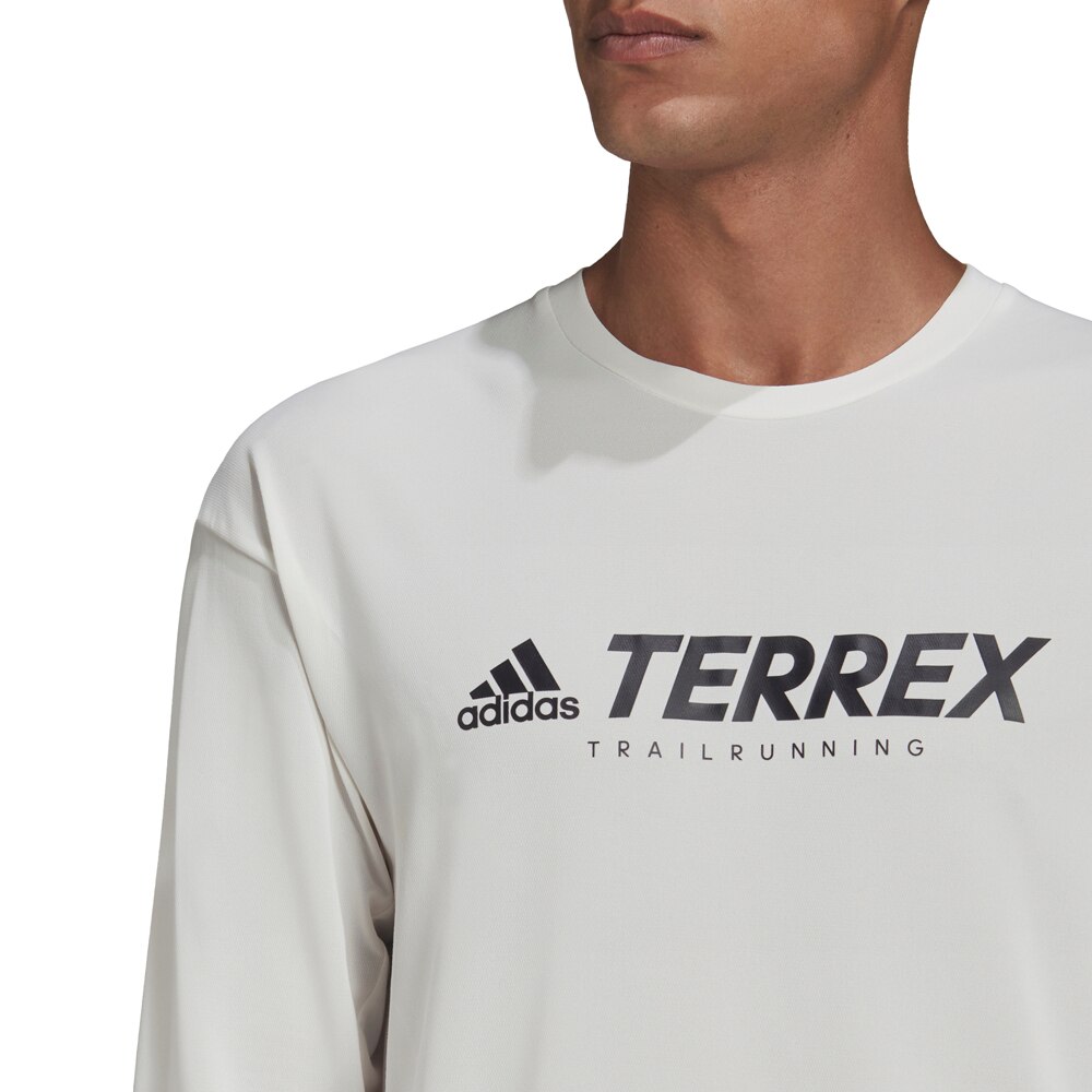 Adidas Terrex Trail Langermet Trøye Herre Hvit