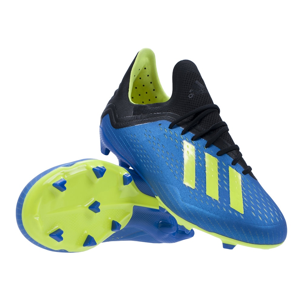 Adidas X 18.1 FG/AG Fotballsko Barn Blå/Sort