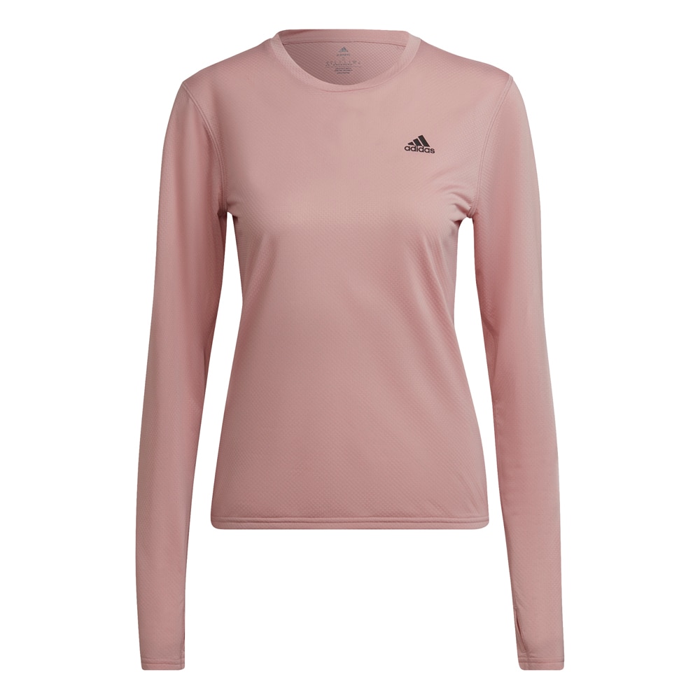 Adidas Run Icon Langermet Treningstrøye Dame Rosa