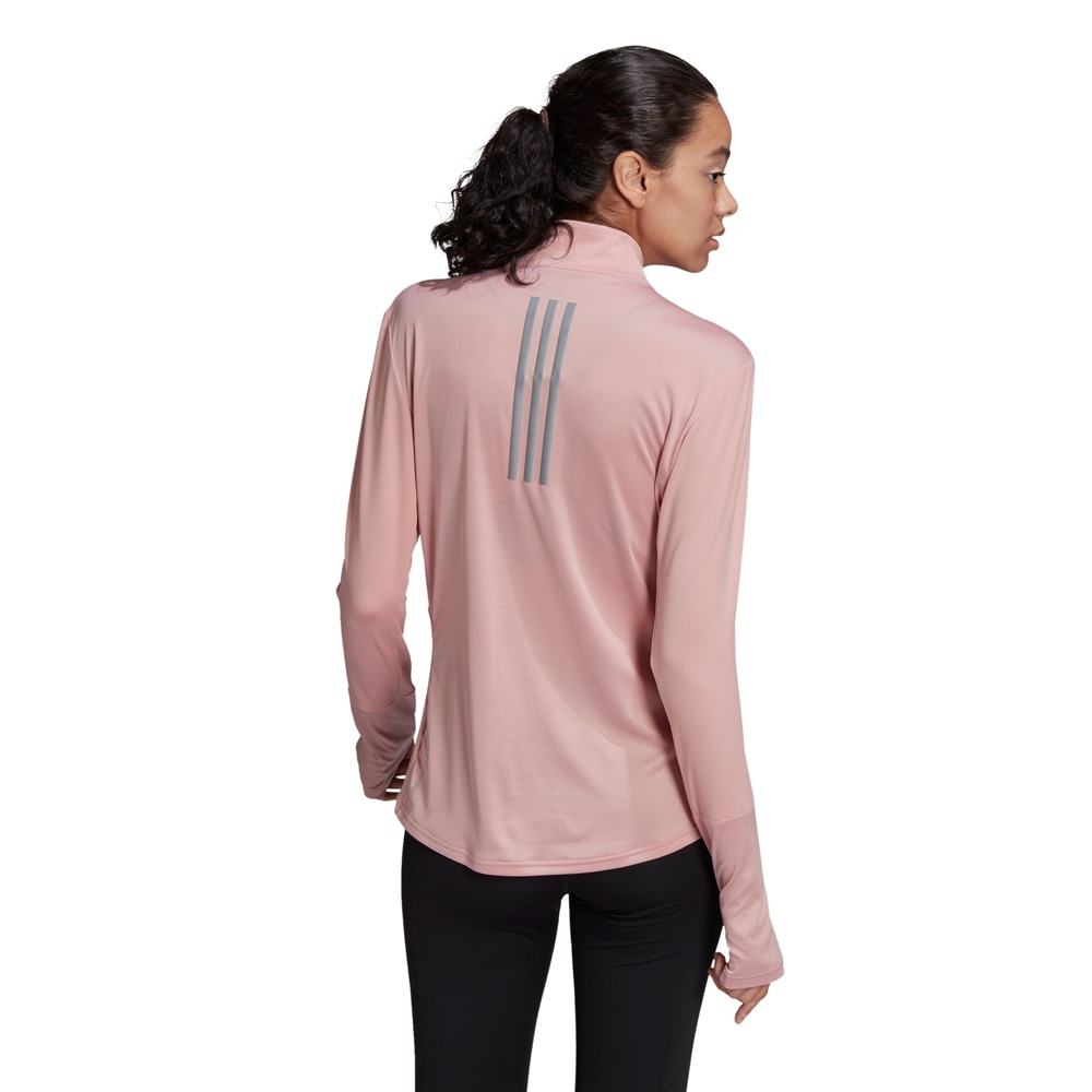 Adidas Own The Run Half-Zip Løpetrøye Dame Rosa