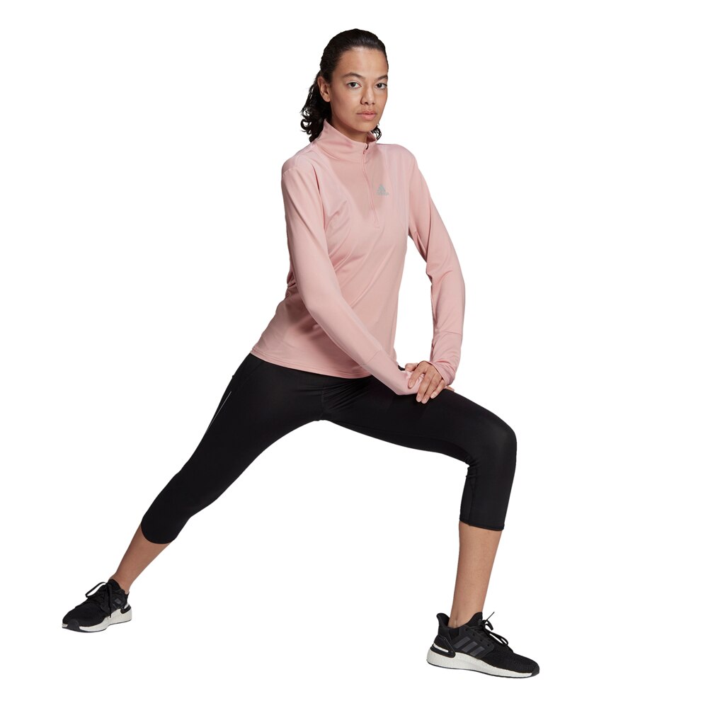 Adidas Own The Run Half-Zip Løpetrøye Dame Rosa