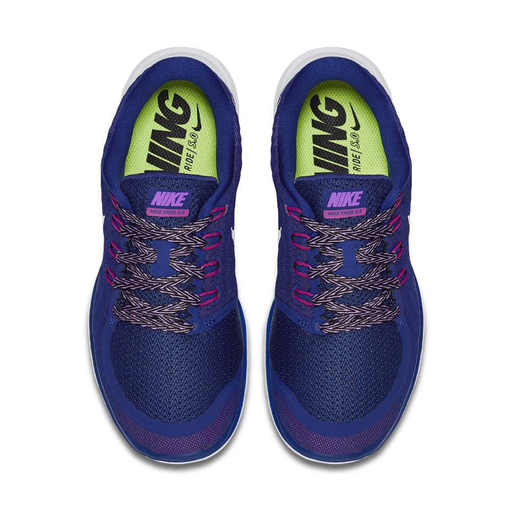 Nike Free 5.0 Dame Joggesko Marine