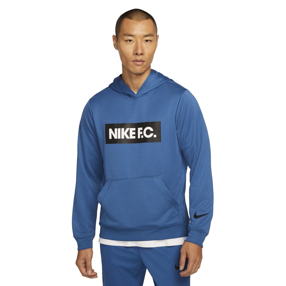 Nike FC Libero Hoodie Hettegenser Blå