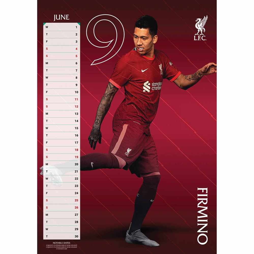 Official Product Liverpool FC Kalender 2022 Torshov Torshov Sport